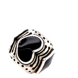 Heart-Shaped Silver Charm